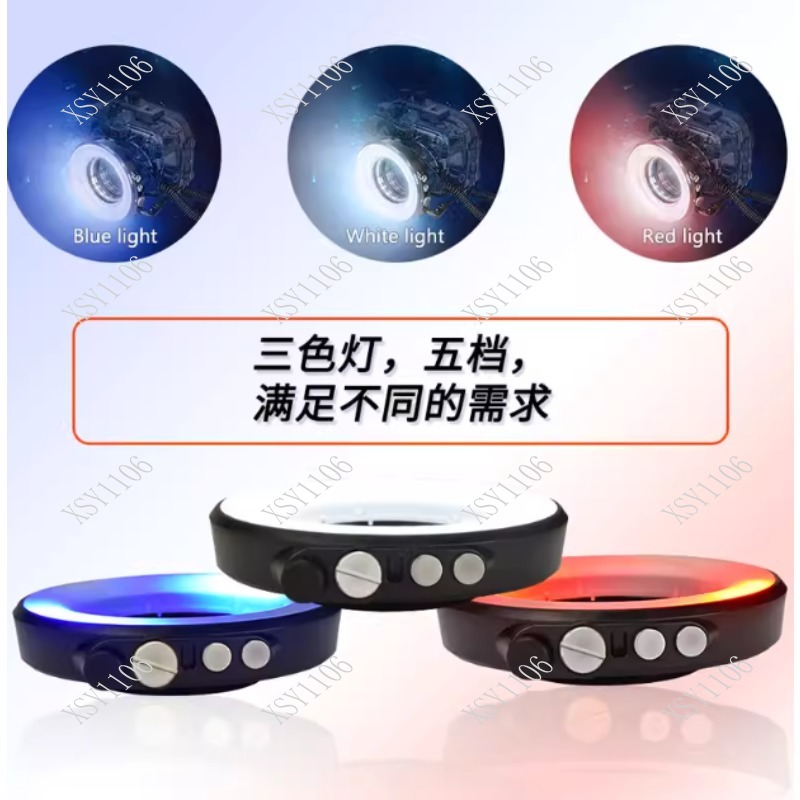 Led Ring Light - RGB LED Underwater Diving Flashlight Macro