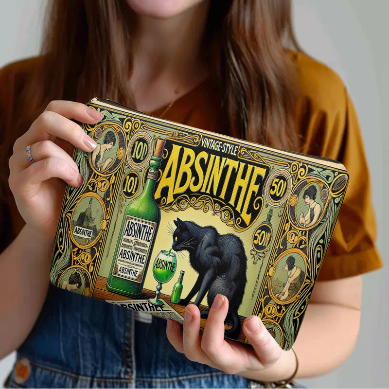 Beauty Bag Makeup - 1 Piece, Black Cat and Absinthe