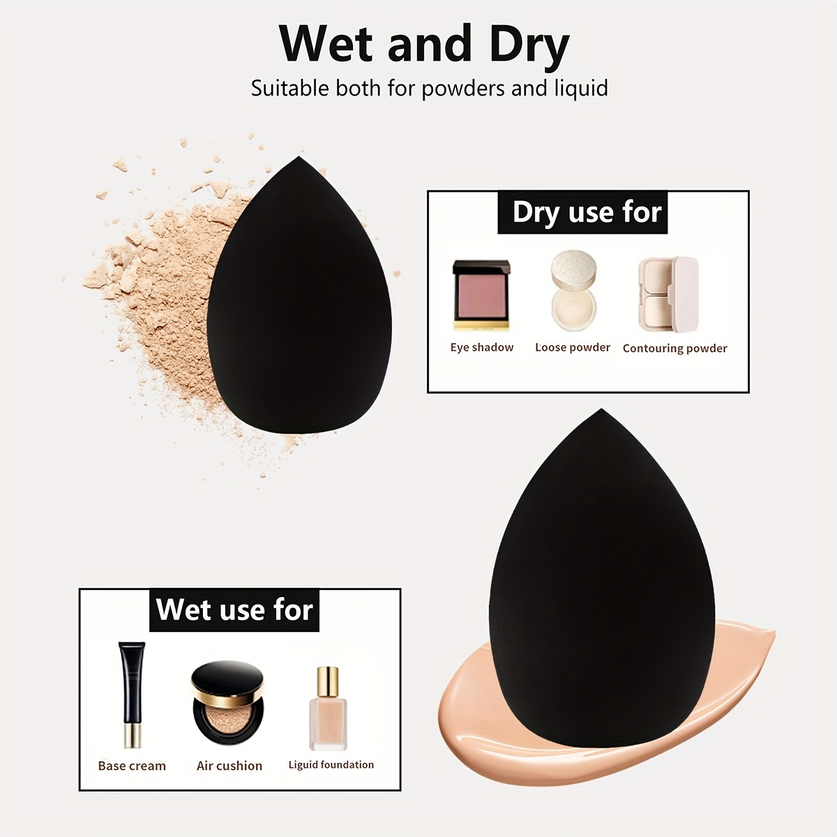 8 Pcs Beauty Egg Makeup Sponge - đánh giá và giá Beauty Bay Makeup