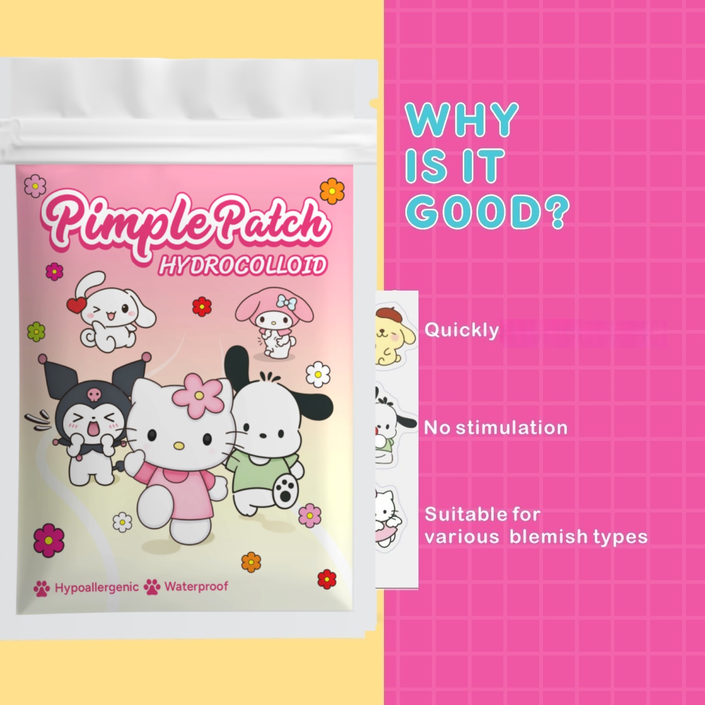 100PCS hello kitty Acne patche - đánh giá và giá Pressed Powder Foundation
