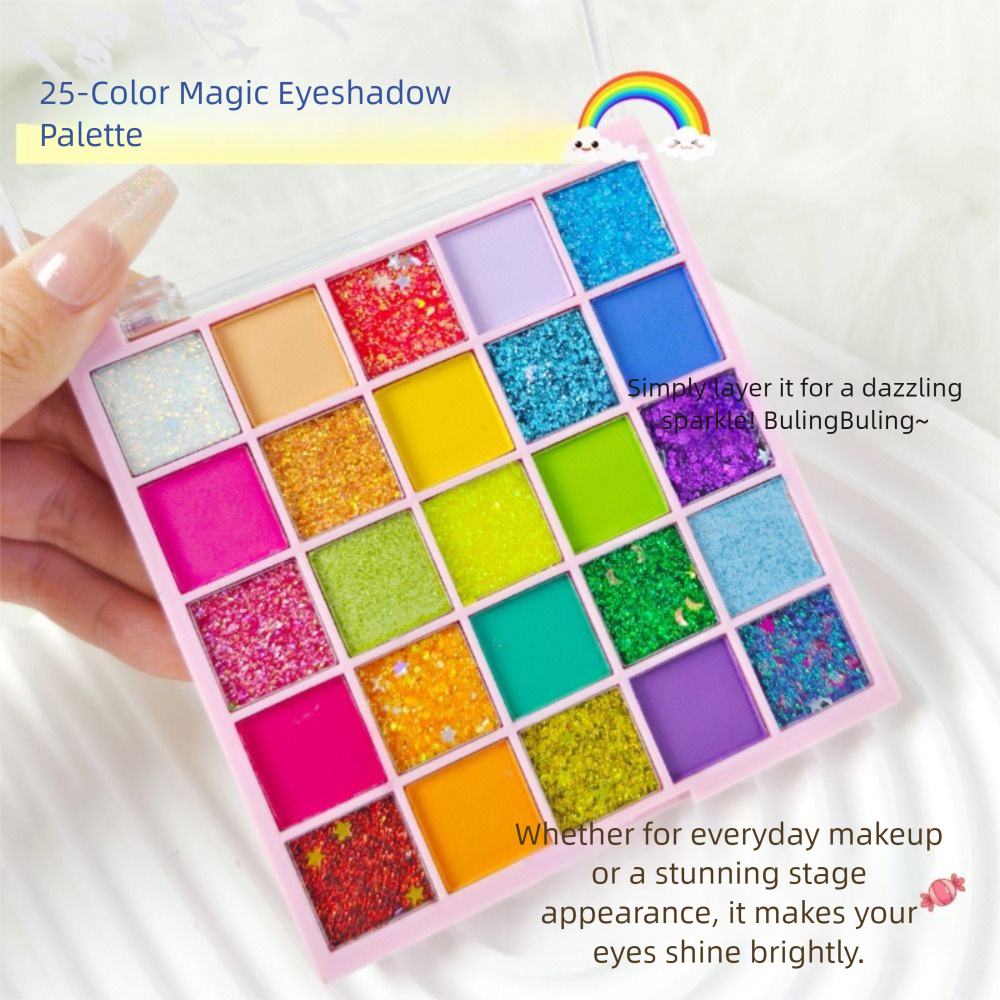Dopamine 25 Colors Matte Shimm - đánh giá và giá Beauty Book Makeup Kit