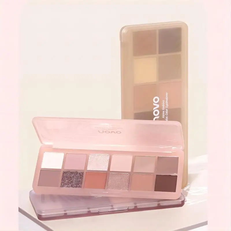 NOVO Eyeshadow Palette 12 Colo - đánh giá và giá Beauty Makeup Novo