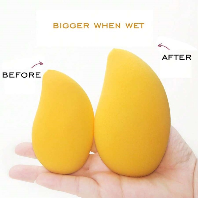 12/2pcs Mango Shape Soft Makeu - đánh giá và giá Beauty Bay Makeup