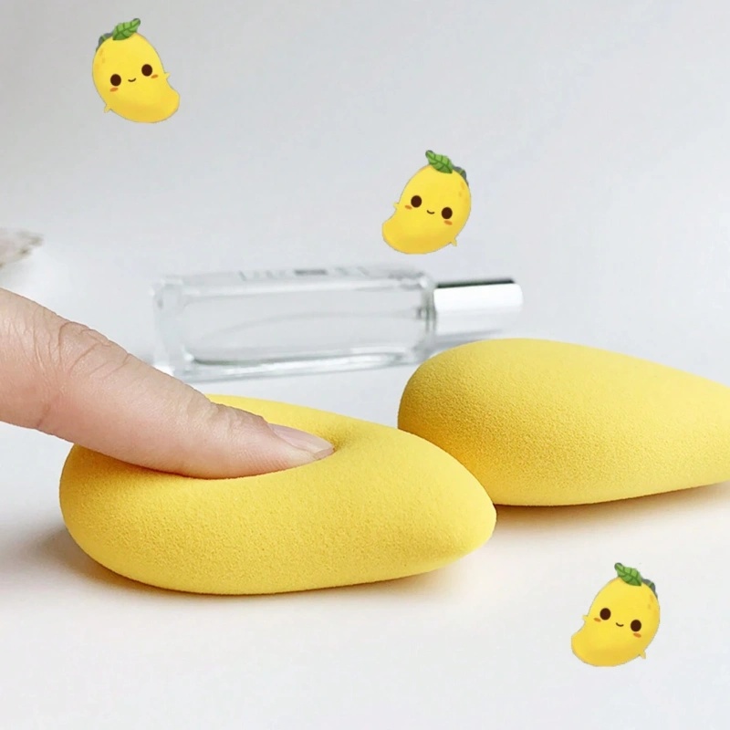 12/2pcs Mango Shape Soft Makeu - đánh giá và giá Beauty Bay Makeup