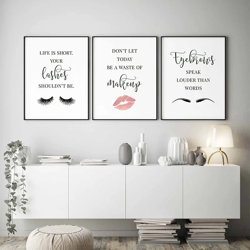 Makeup Quotes Poster Eyelash E - đánh giá và giá Beauty Of Makeup Quotes