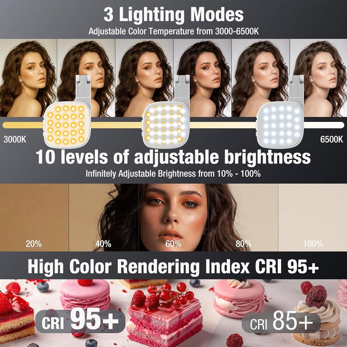 Foldable Dimmable Fill Light W - đánh giá và giá Led Ring Light