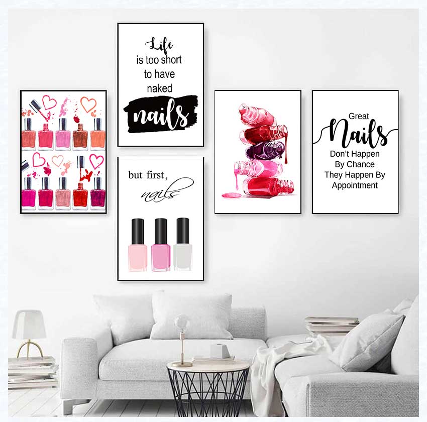 Art Posters and Prints Nail Te - đánh giá và giá Beauty Of Makeup Quotes