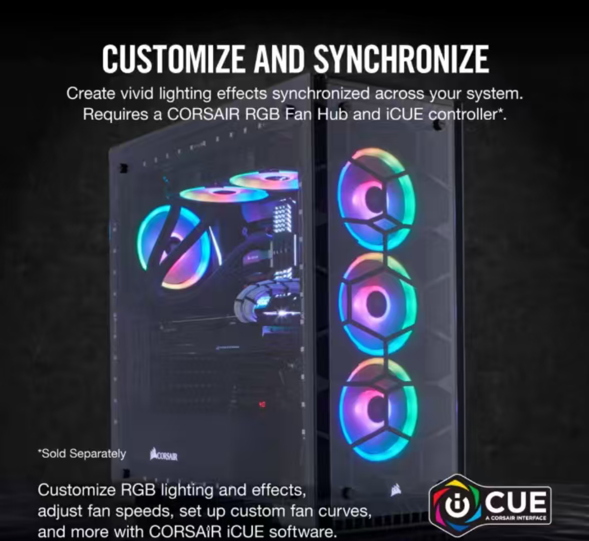 CORSAIR LL120 RGB 120mm Dual L - đánh giá và giá Led Ring Light