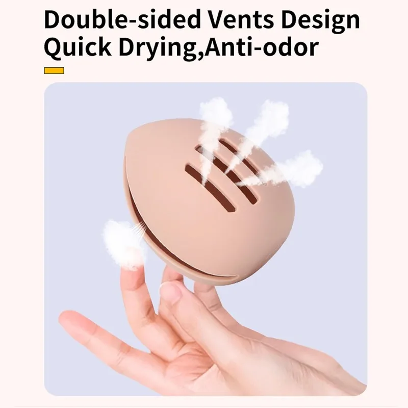 Silicone Beauty Egg Breathable - đánh giá và giá Beauty Bag Makeup