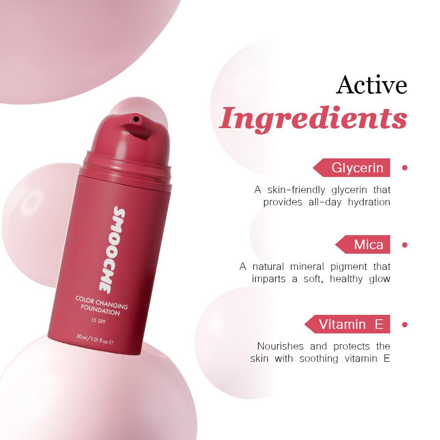 SMOOCHE Color Changing Foundat - đánh giá và giá Beauty Makeup Cream