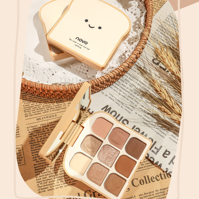 NOVO Toast 9 Colors Matte Eyes - đánh giá và giá Beauty Makeup Novo