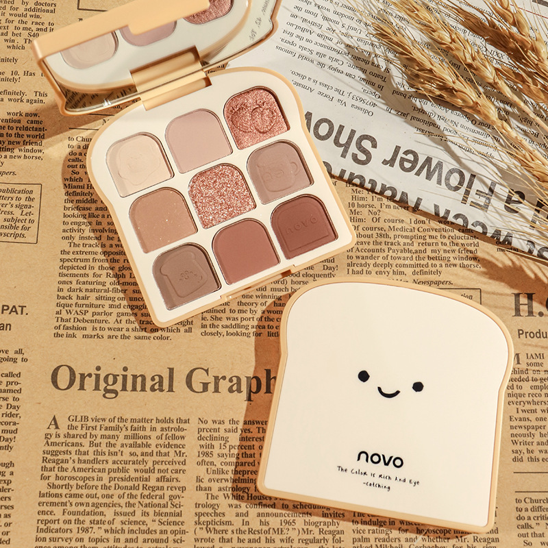 NOVO Toast 9 Colors Matte Eyes - đánh giá và giá Beauty Makeup Novo