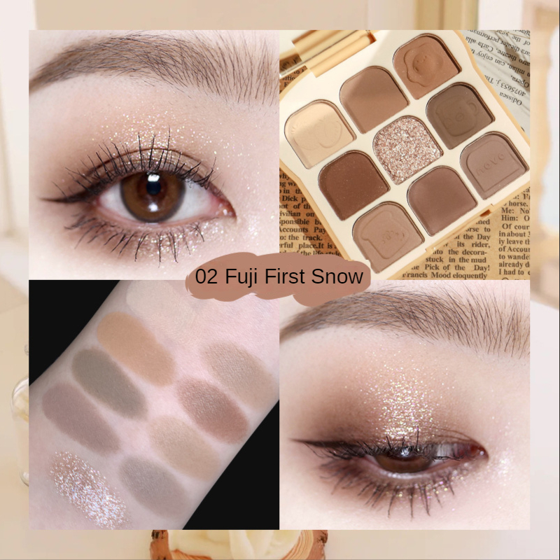 NOVO Toast 9 Colors Matte Eyes - đánh giá và giá Beauty Makeup Novo