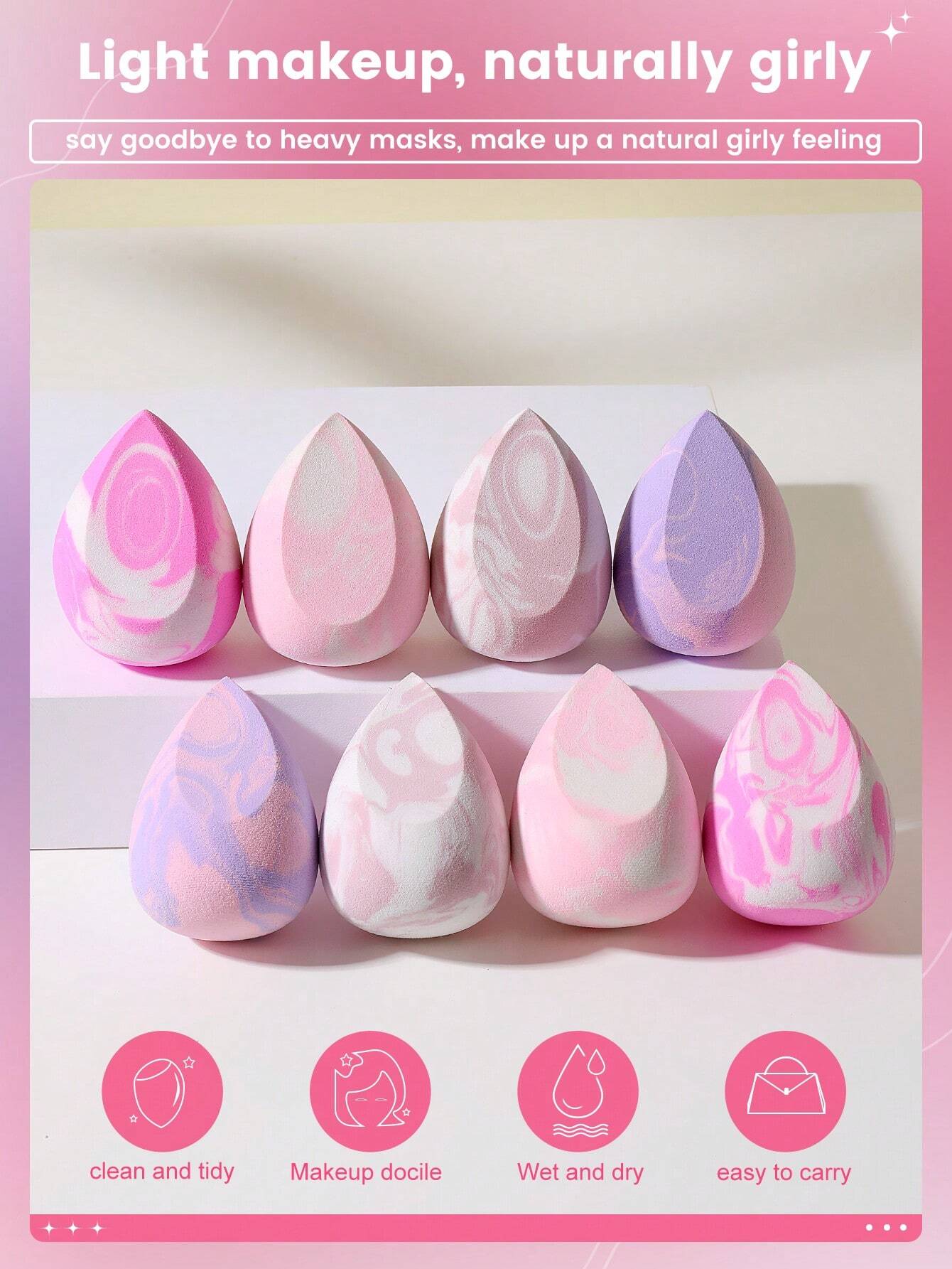 8PCS Soft Elastic Multifunctio - đánh giá và giá Beauty Makeup Cream