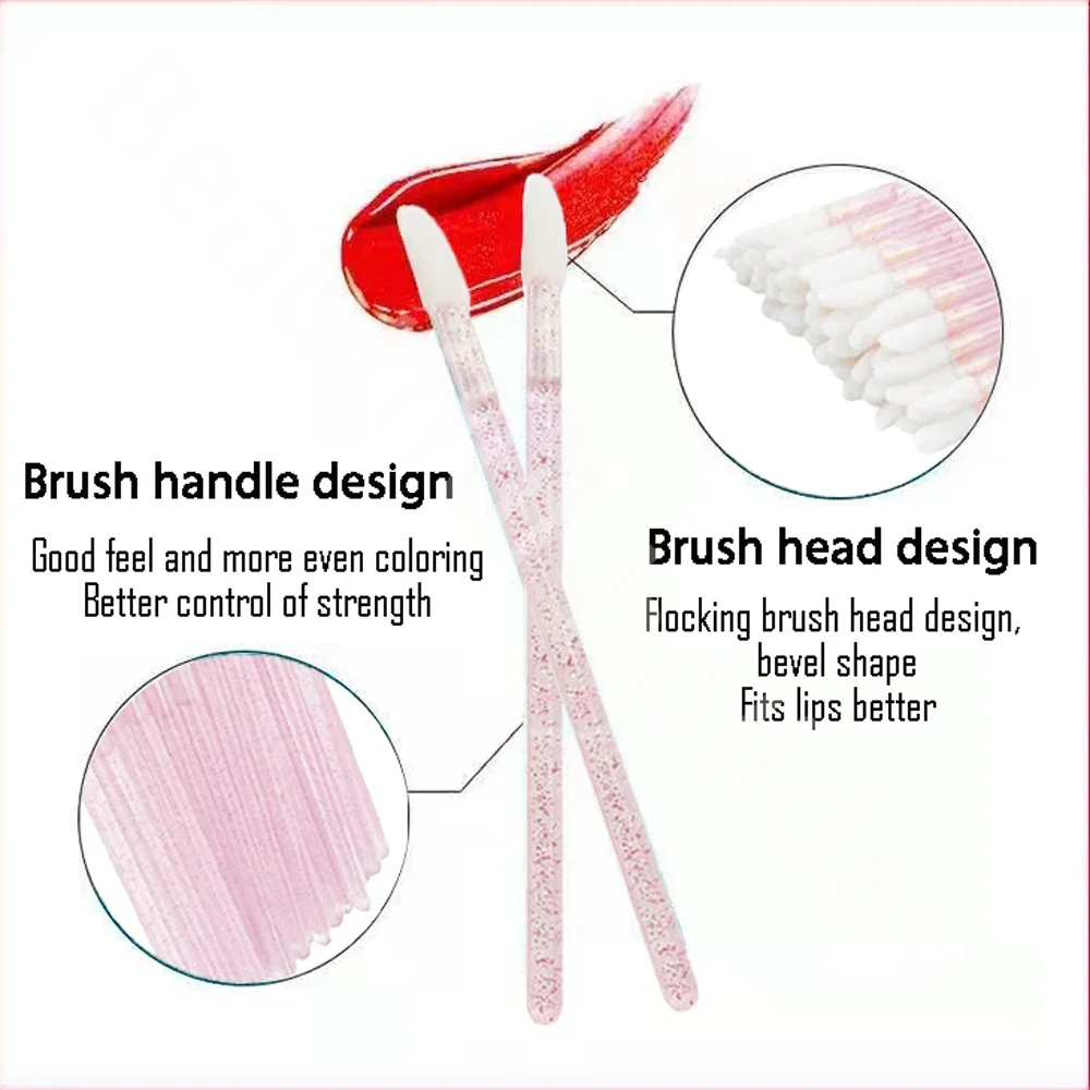 500PCS Disposable Lip Brush Ma - đánh giá và giá Beauty Makeup Eyeshadow