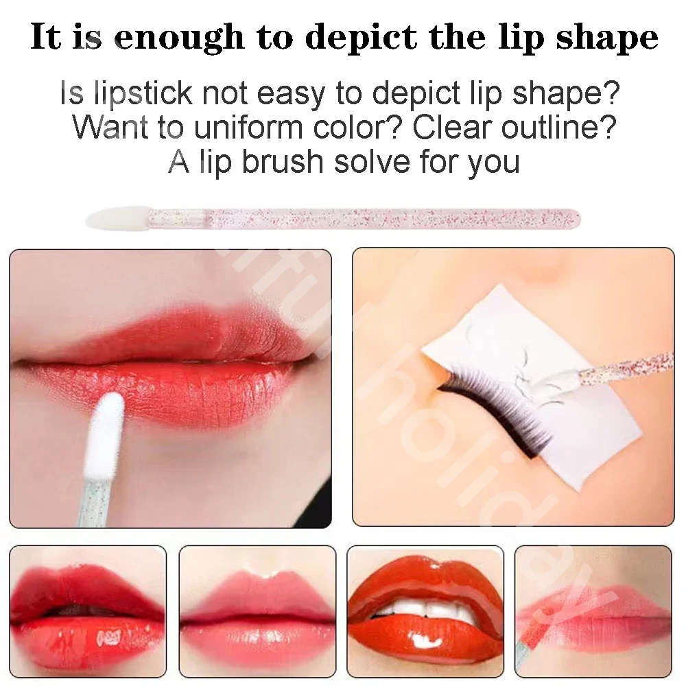 500PCS Disposable Lip Brush Ma - đánh giá và giá Beauty Makeup Eyeshadow