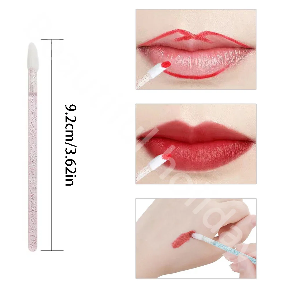 500PCS Disposable Lip Brush Ma - đánh giá và giá Beauty Makeup Eyeshadow