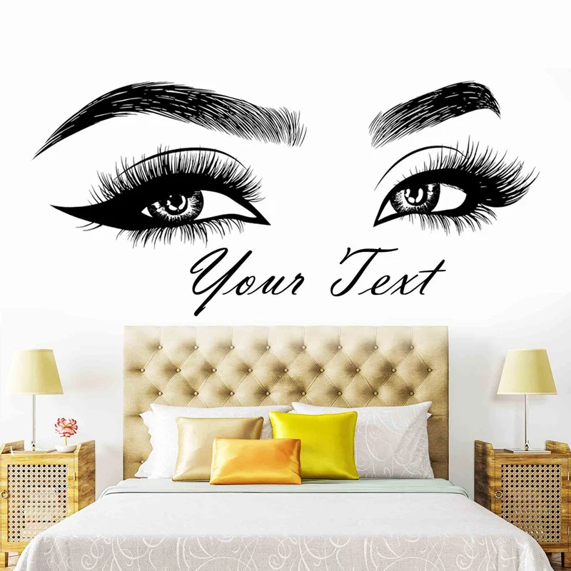 Eyelashes Brows Vinyl Sticker  - đánh giá và giá Beauty Of Makeup Quotes