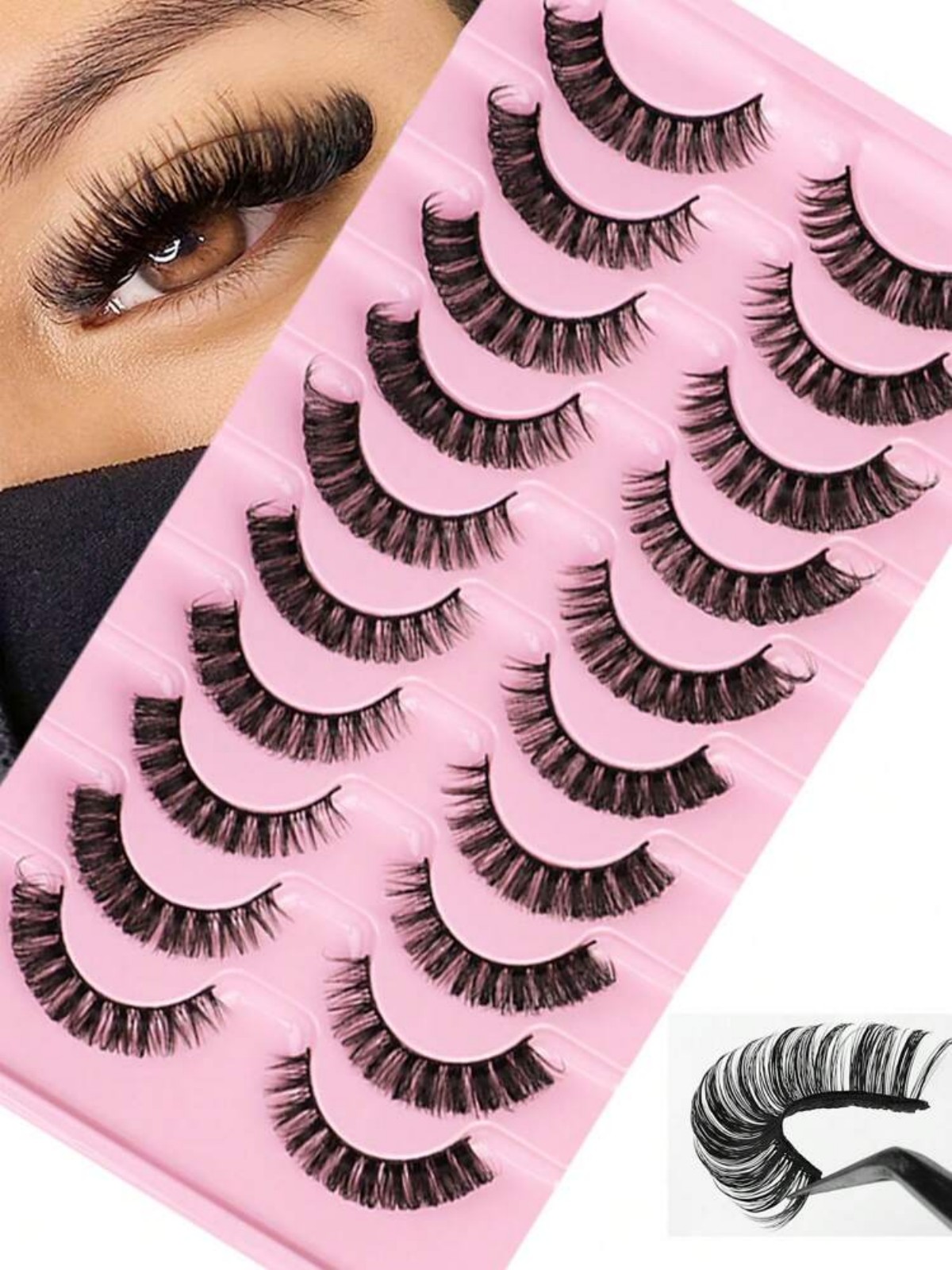 Russian Striped False Eyelashe - đánh giá và giá Beauty Makeup Bar