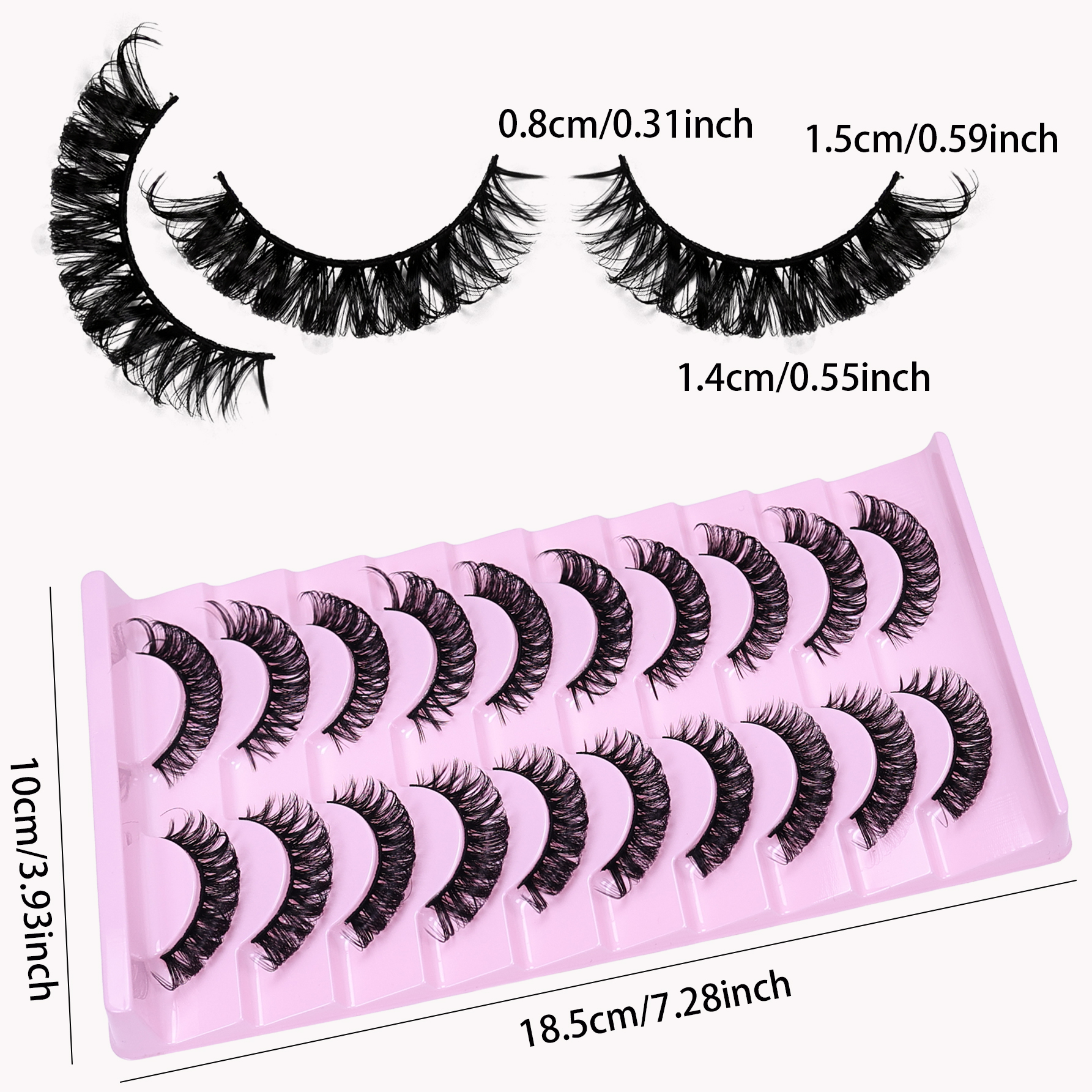 Russian Striped False Eyelashe - đánh giá và giá Beauty Makeup Bar