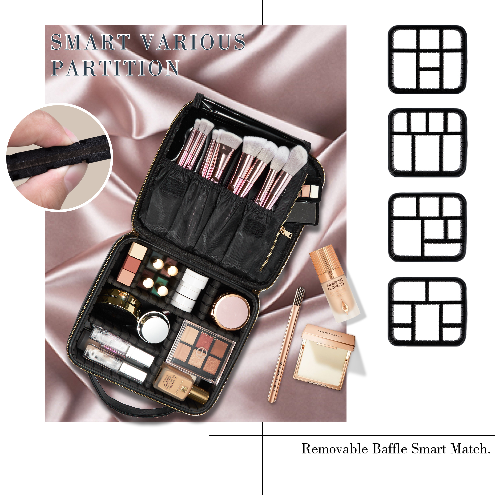 Cosmetic Case Makeup Bag Vanit - đánh giá và giá Beauty Bag Makeup