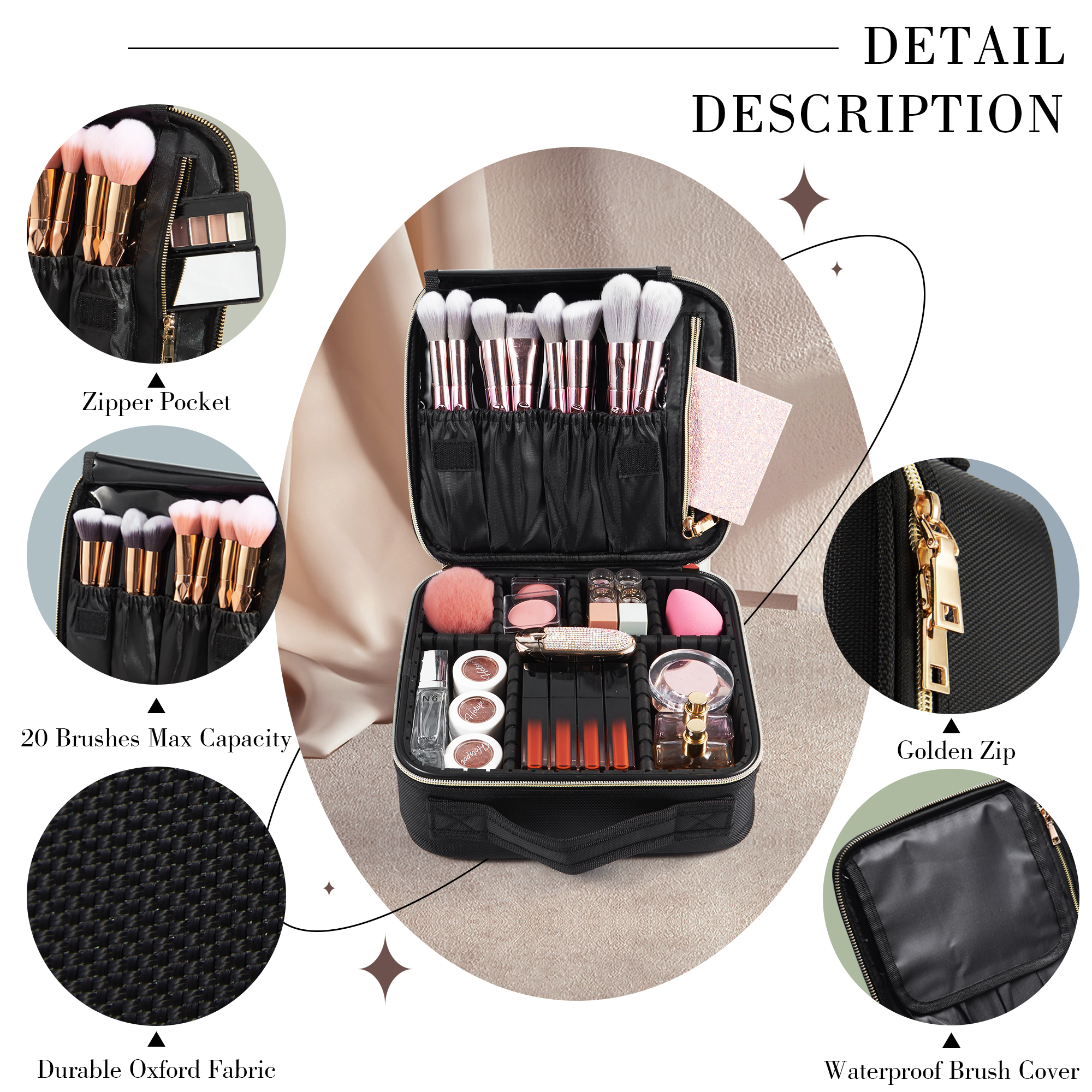 Cosmetic Case Makeup Bag Vanit - đánh giá và giá Beauty Bag Makeup