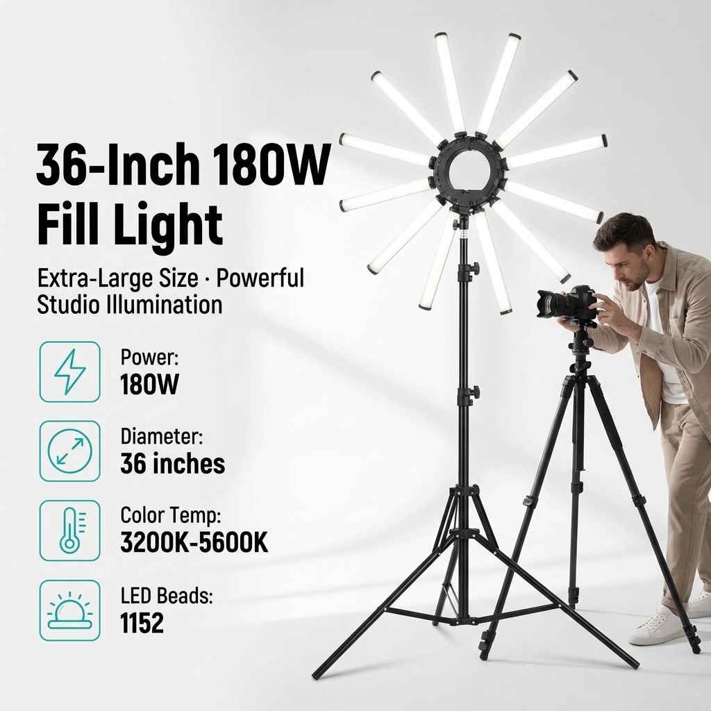 12 Arms Multi Tube Photography - đánh giá và giá Led Ring Light