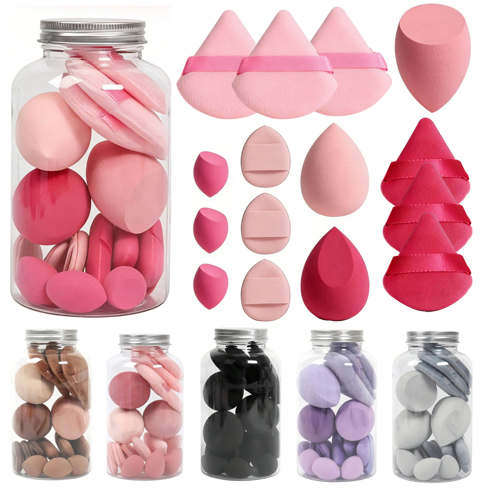 15 Pcs Makeup Sponge Set, Beau - đánh giá và giá Beauty Bay Makeup