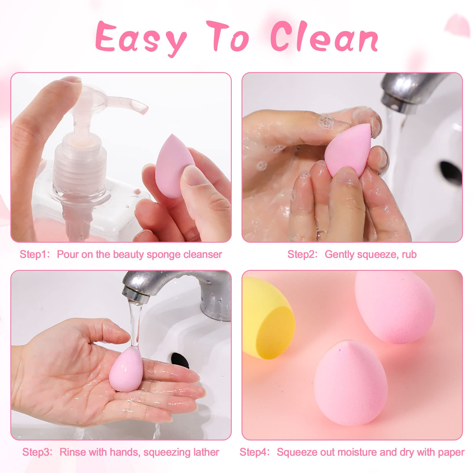 15 Pcs Makeup Sponge Set, Beau - đánh giá và giá Beauty Bay Makeup