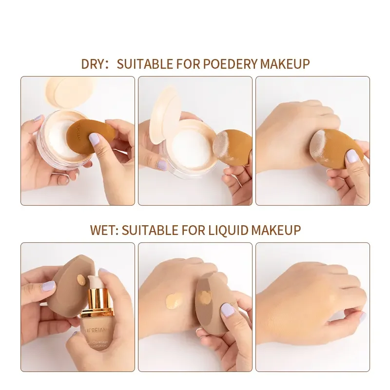 New 2-Color Makeup Sponge Prof - đánh giá và giá Beauty Bag Makeup