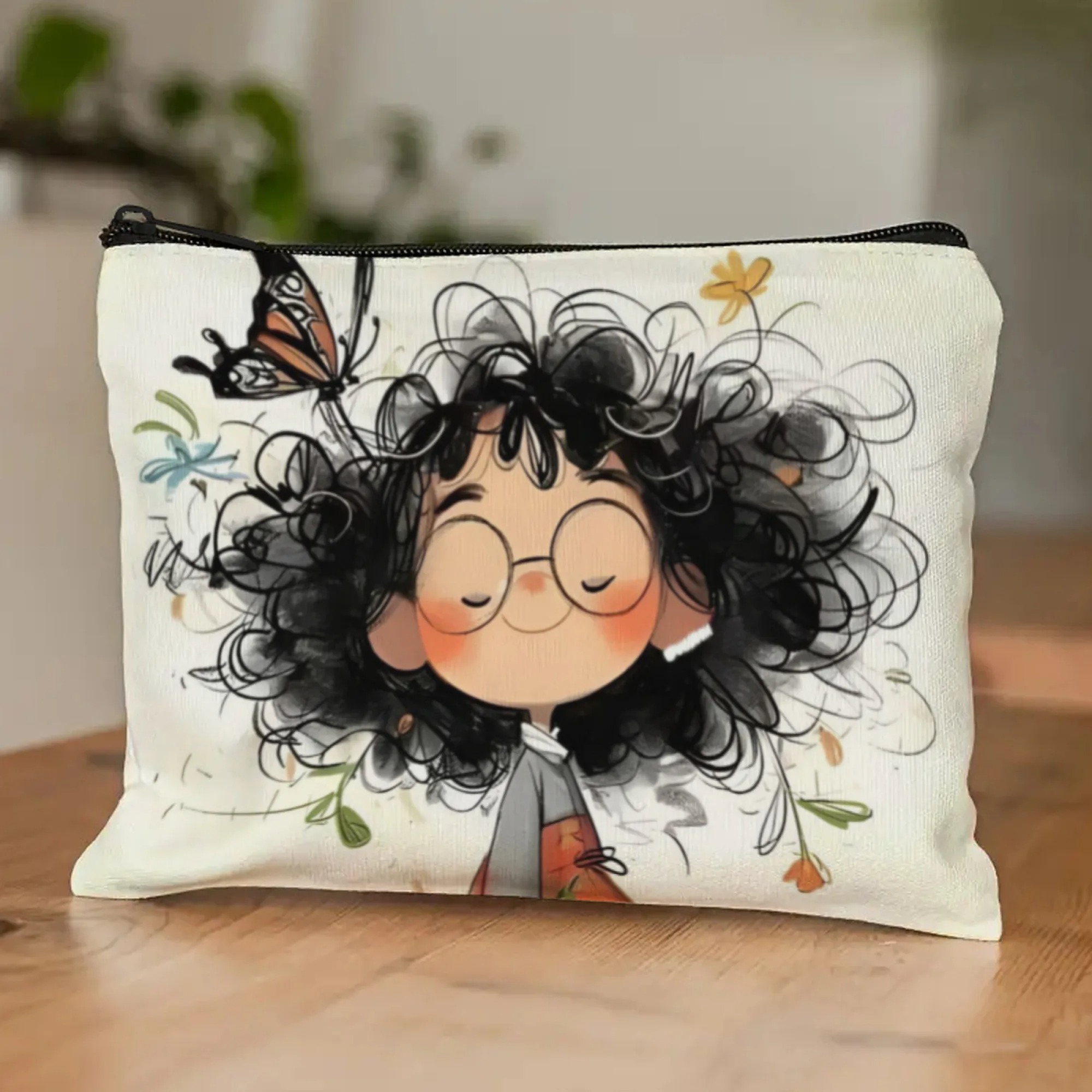Cartoon Girl Makeup Bag Zipper - đánh giá và giá Beauty Bag Makeup