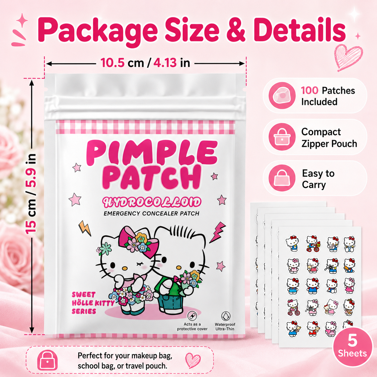 100PCS hello kitty Acne patche - đánh giá và giá Pressed Powder Foundation