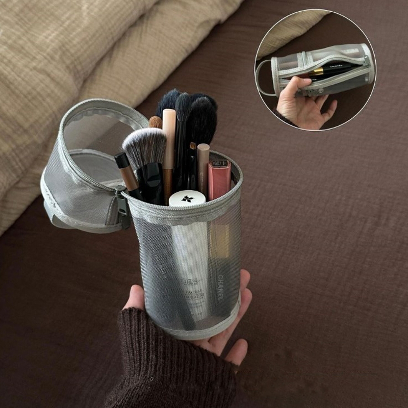【Mesh Dual-use Makeup Brush St - đánh giá và giá Beauty Bag Makeup