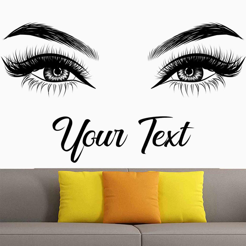 Eyelashes Brows Wall Decal Bea - đánh giá và giá Beauty Of Makeup Quotes