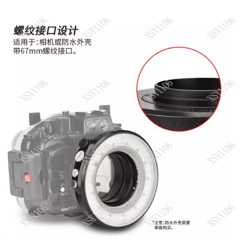 RGB LED Underwater Diving Flas - đánh giá và giá Led Ring Light