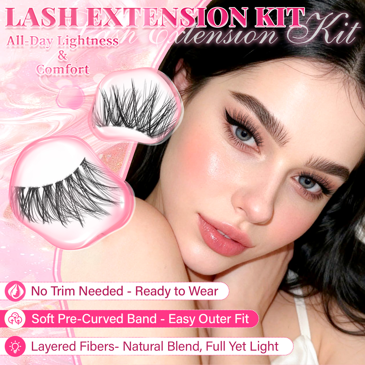 False Eyelash High Capacity Ey - đánh giá và giá Beauty Book Makeup Kit