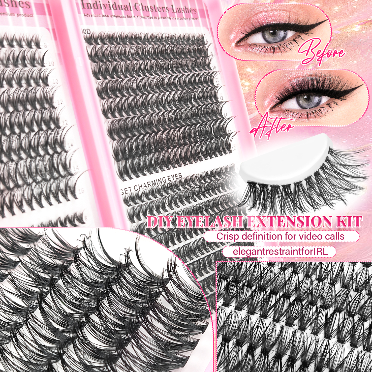 False Eyelash High Capacity Ey - đánh giá và giá Beauty Book Makeup Kit