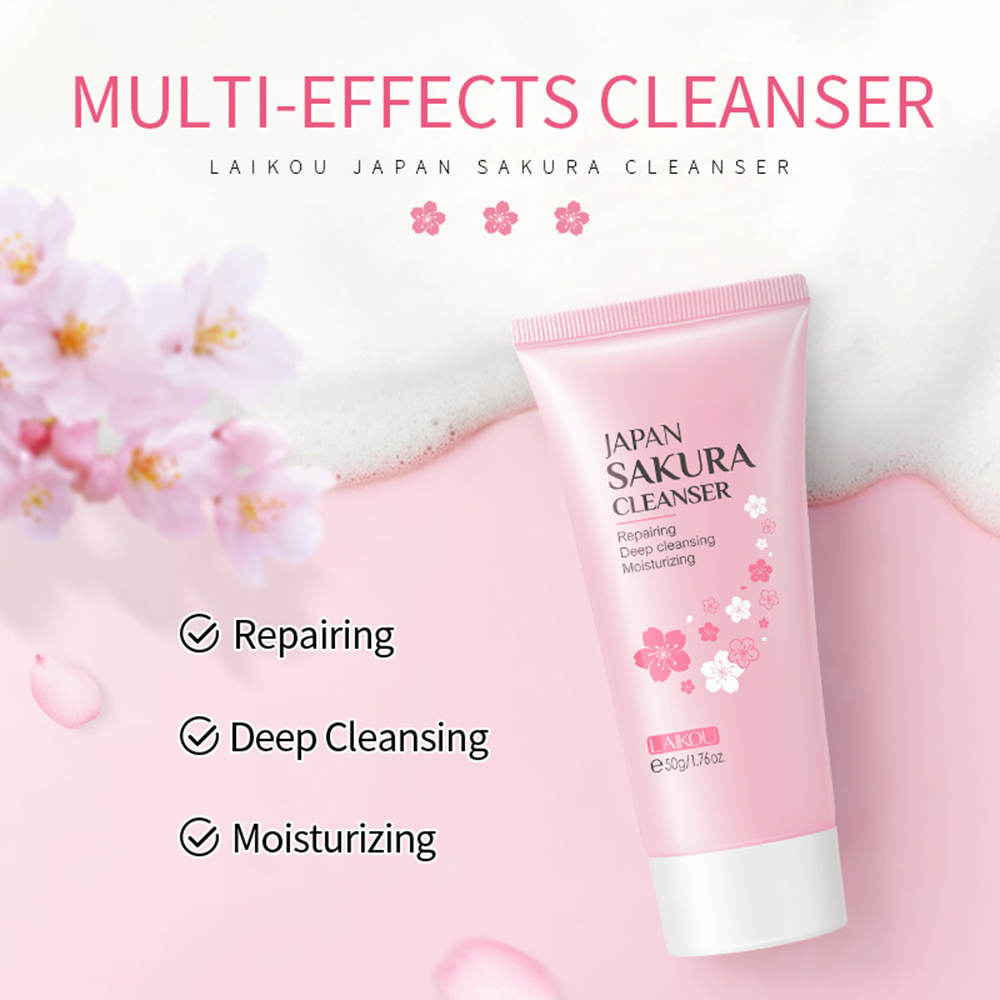 LAIKOU 8Pcs Sakura Facial Skin - đánh giá và giá Beauty Makeup Cream