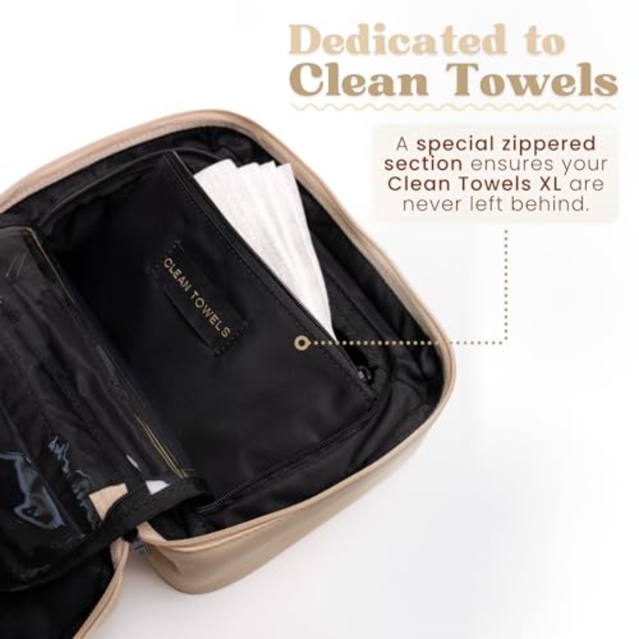 Clean Towels XL Dedicated Trav - đánh giá và giá Beauty Bag Makeup
