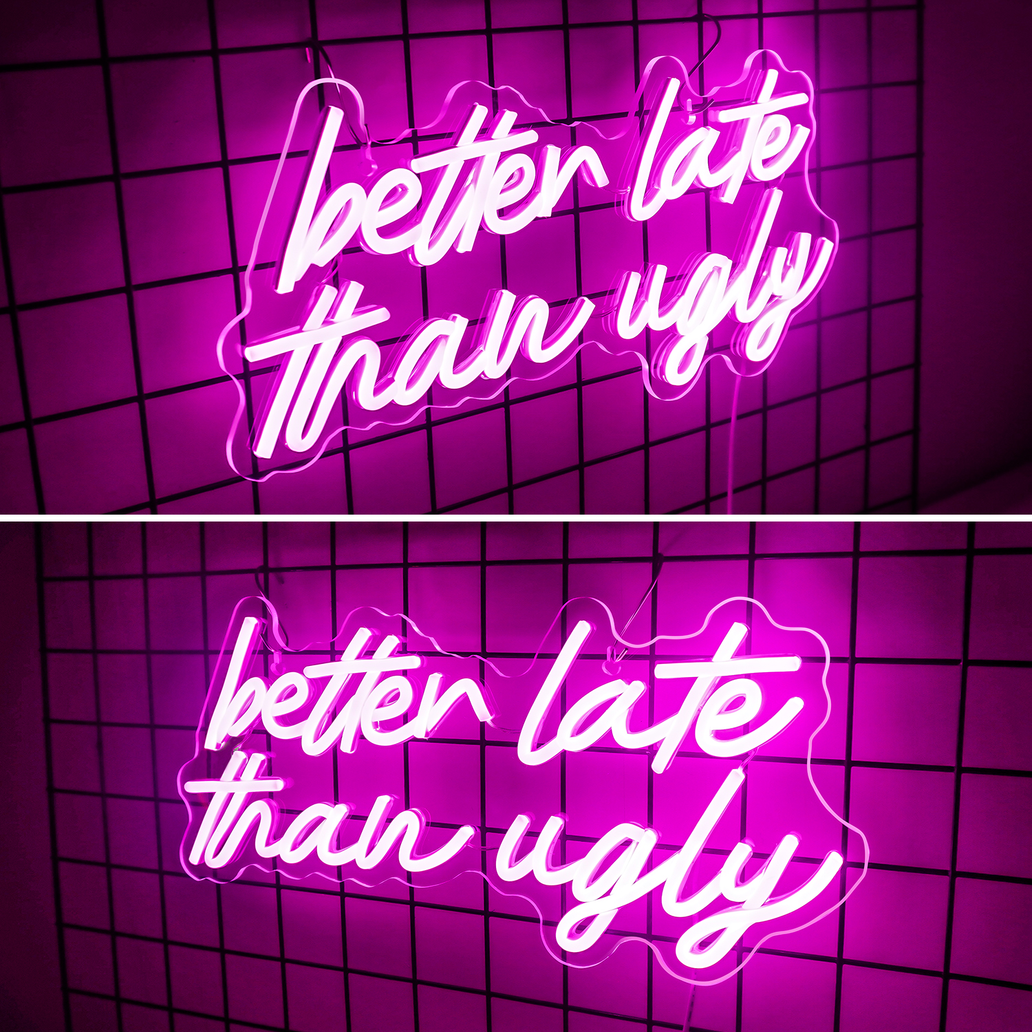 Better Late Than Ugly Neon Sig - đánh giá và giá Beauty Makeup Bar