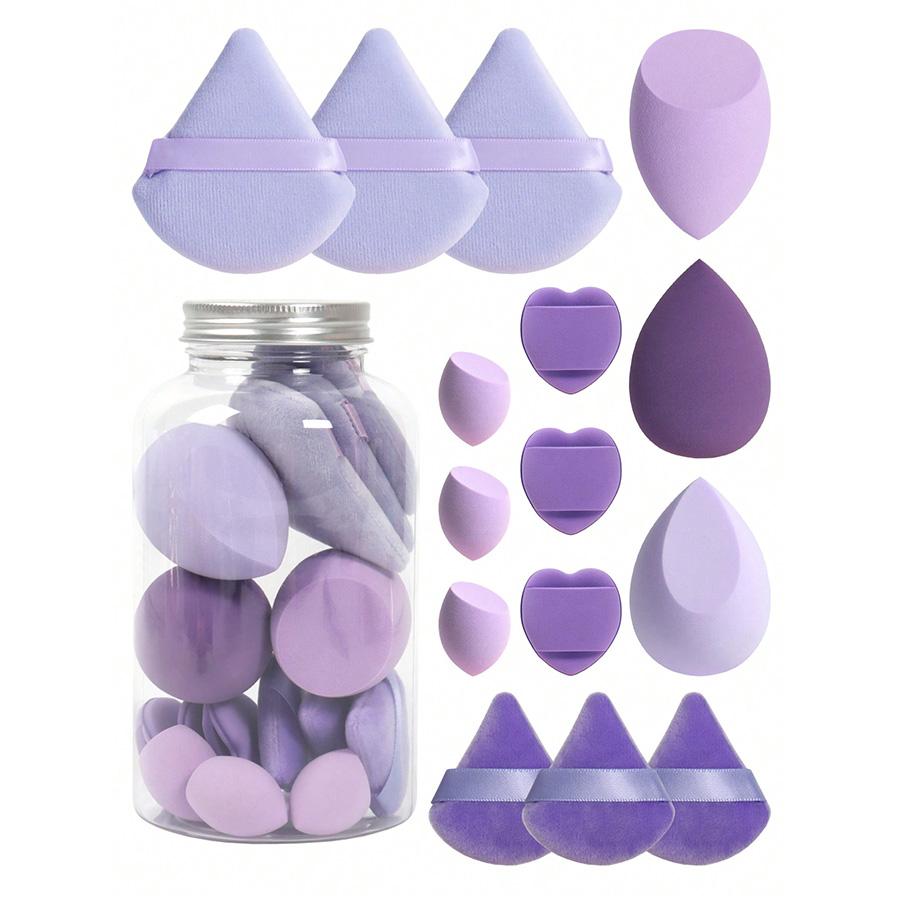 Set of 15 makeup sponges with  - đánh giá và giá Beauty Bay Makeup