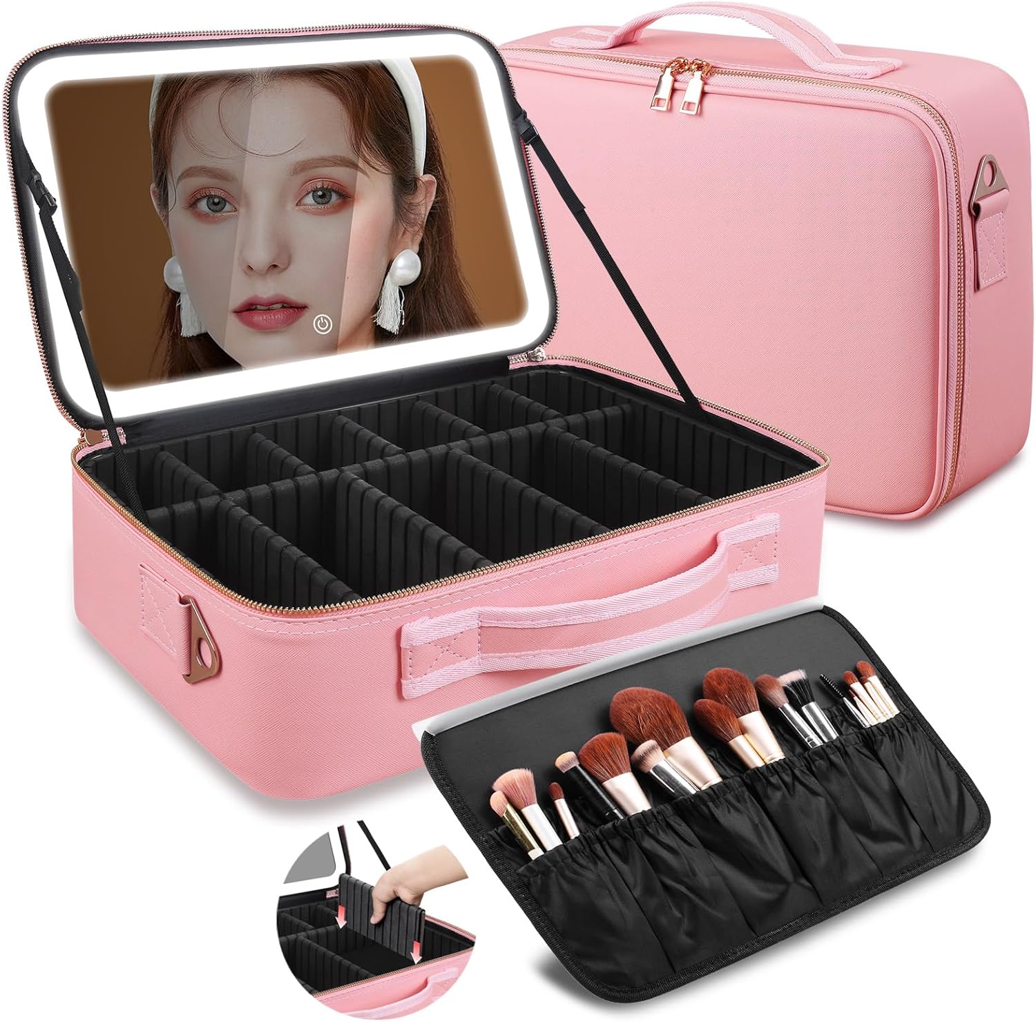 Large Capacity Makeup Bag 15'' - đánh giá và giá Beauty Bag Makeup