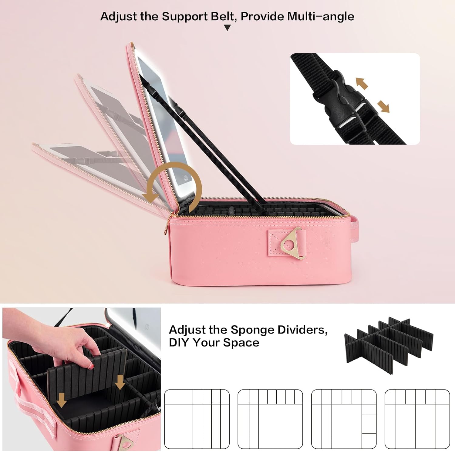 Large Capacity Makeup Bag 15'' - đánh giá và giá Beauty Bag Makeup